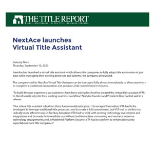 Virtual Title Assistant Article 
